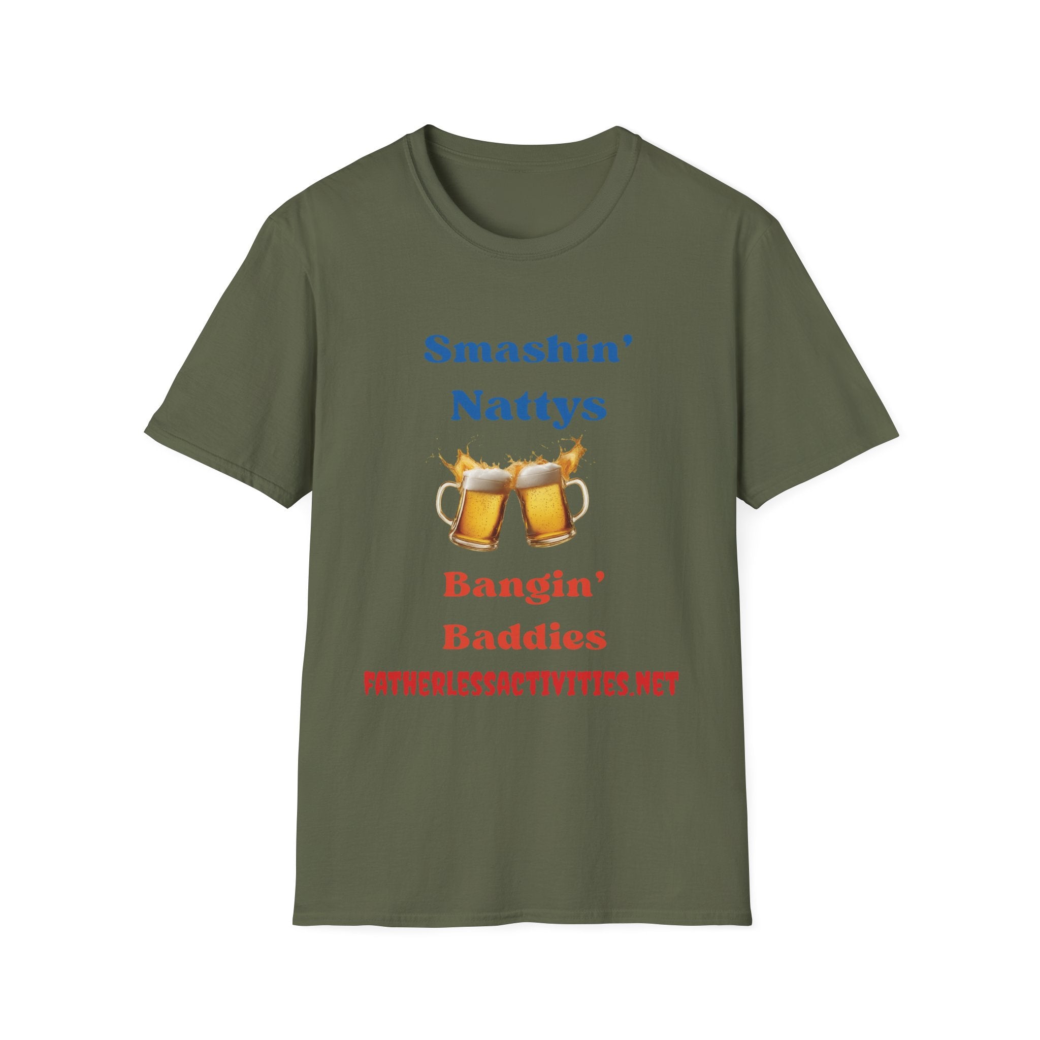 Fatherless Activities Smashin Nattys T-Shirt Mens Graphic Tee, Casual Wear, Street Wear College Frat