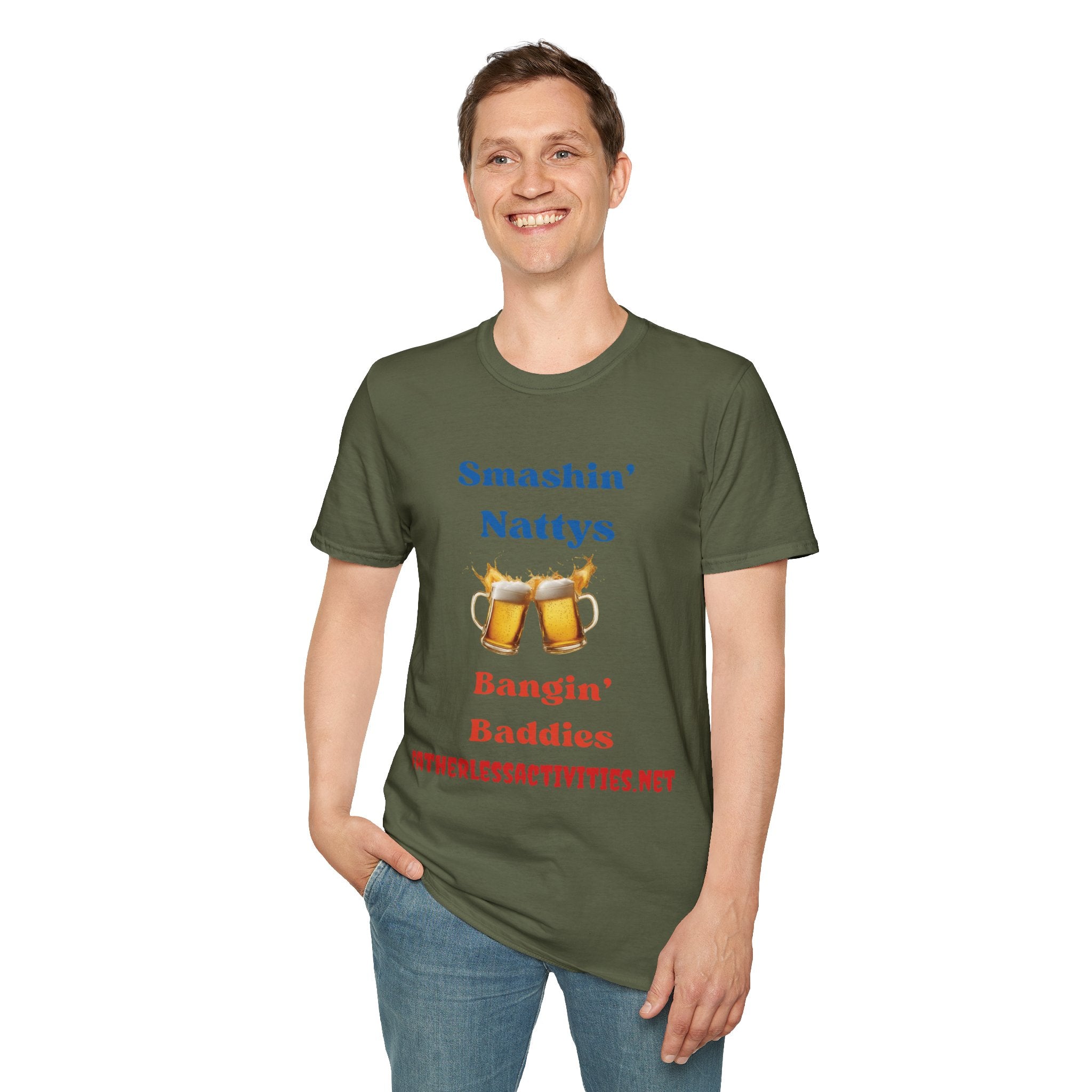 Fatherless Activities Smashin Nattys T-Shirt Mens Graphic Tee, Casual Wear, Street Wear College Frat
