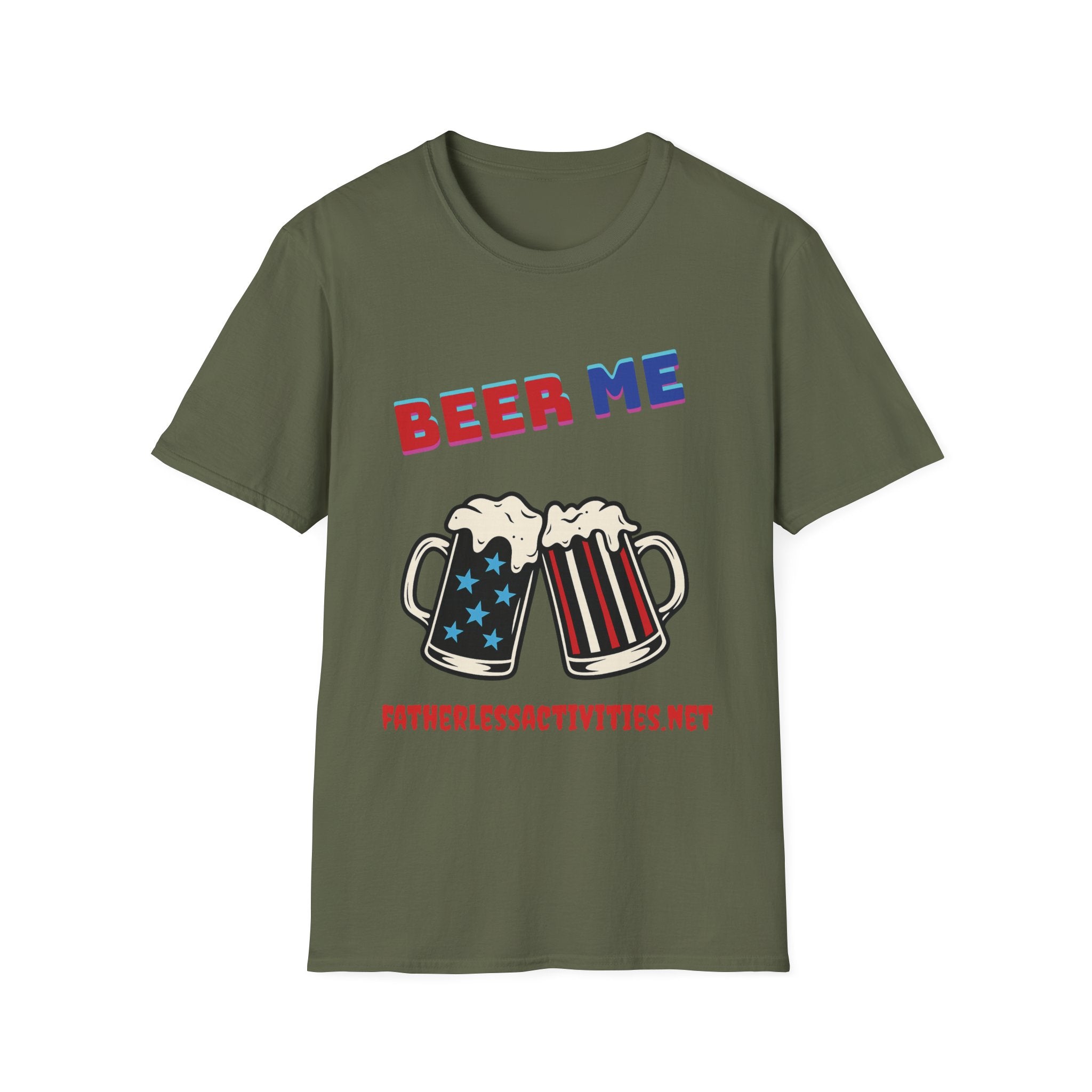 Fatherless Activities Beer Me T-Shirt Mens Graphic Tee, Casual Wear, Street Wear College Frat