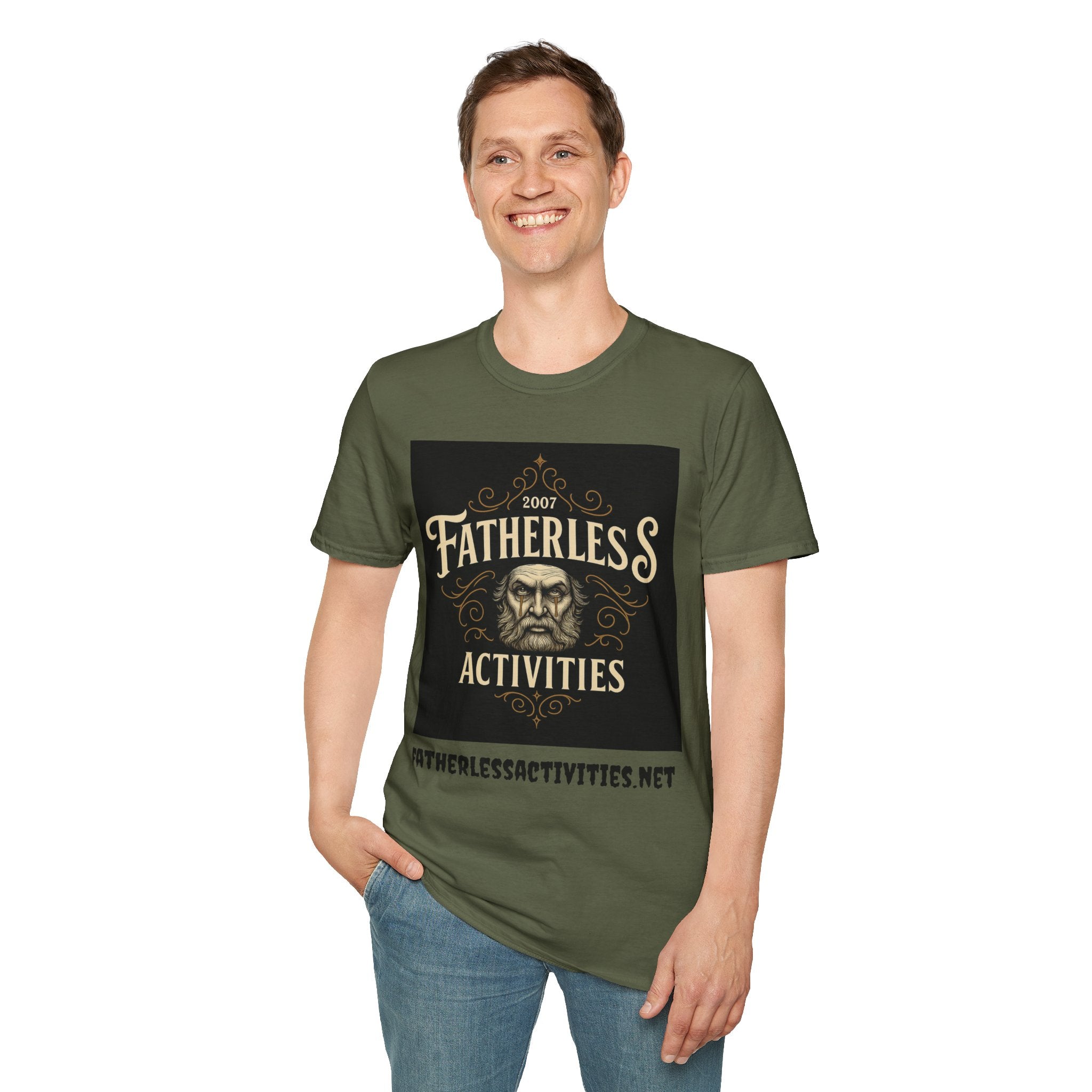 Fatherless Activities  #7 T-Shirt Mens Graphic Tee, Casual Wear, Street Wear College Frat
