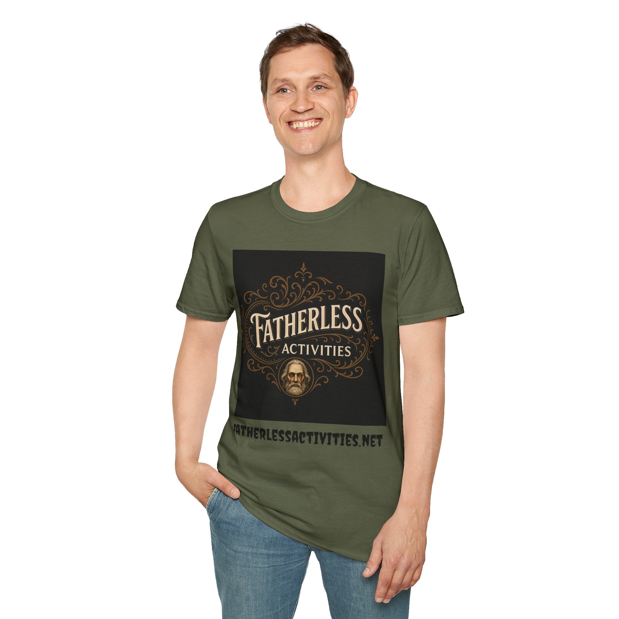 Fatherless Activities  #8 T-Shirt Mens Graphic Tee, Casual Wear, Street Wear College Frat